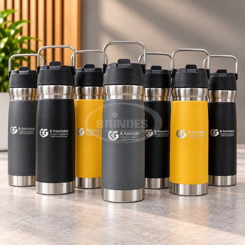 Botellas Térmicas con Grabado Láser para GG&Asociados