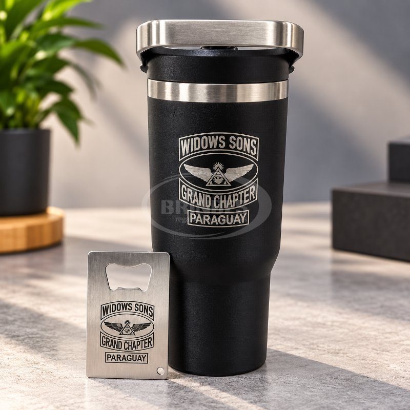 Vasos Térmicos con Grabado Láser para widows sons grand chapter paraguay