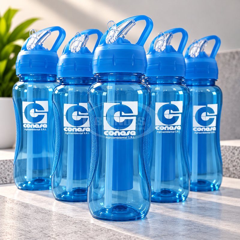 Botellas deportivas personalizadas con serigrafia para Conasa Agroambiental S.R.L.