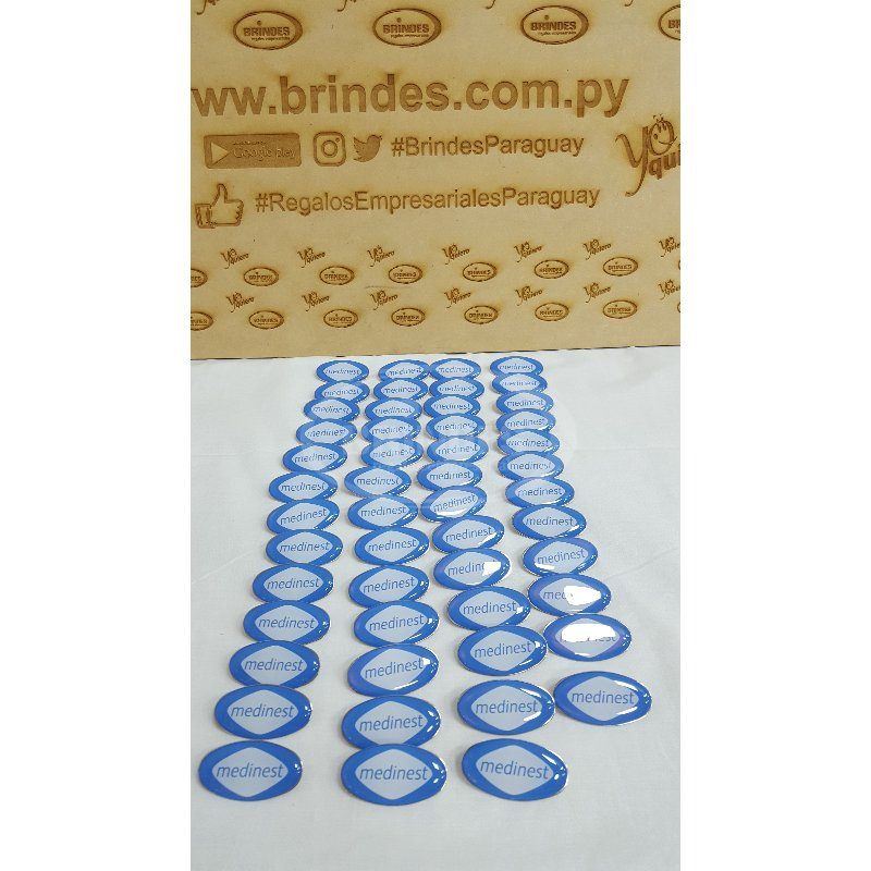 Pin Metal Ovalado Resinado