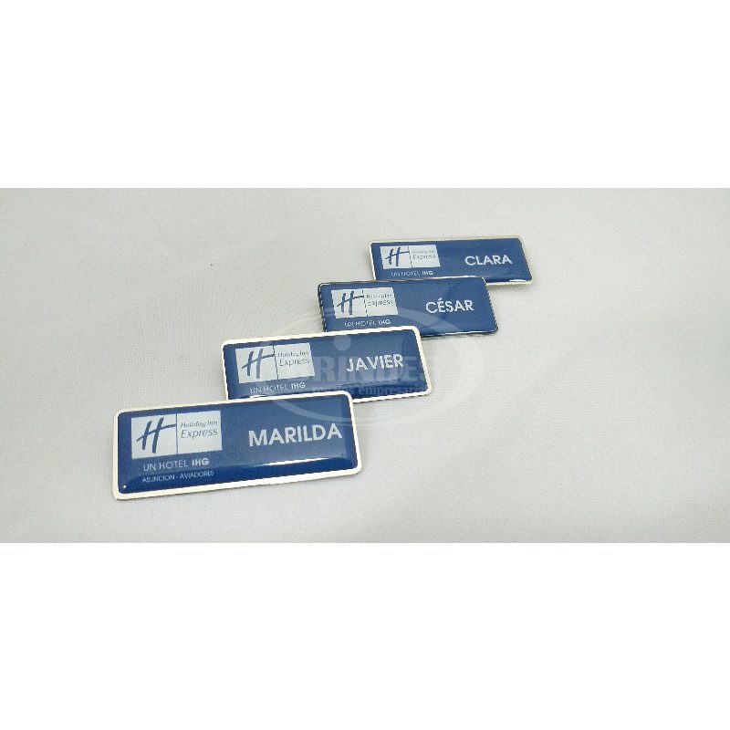 Pin Rectangular Resinado para Campaña