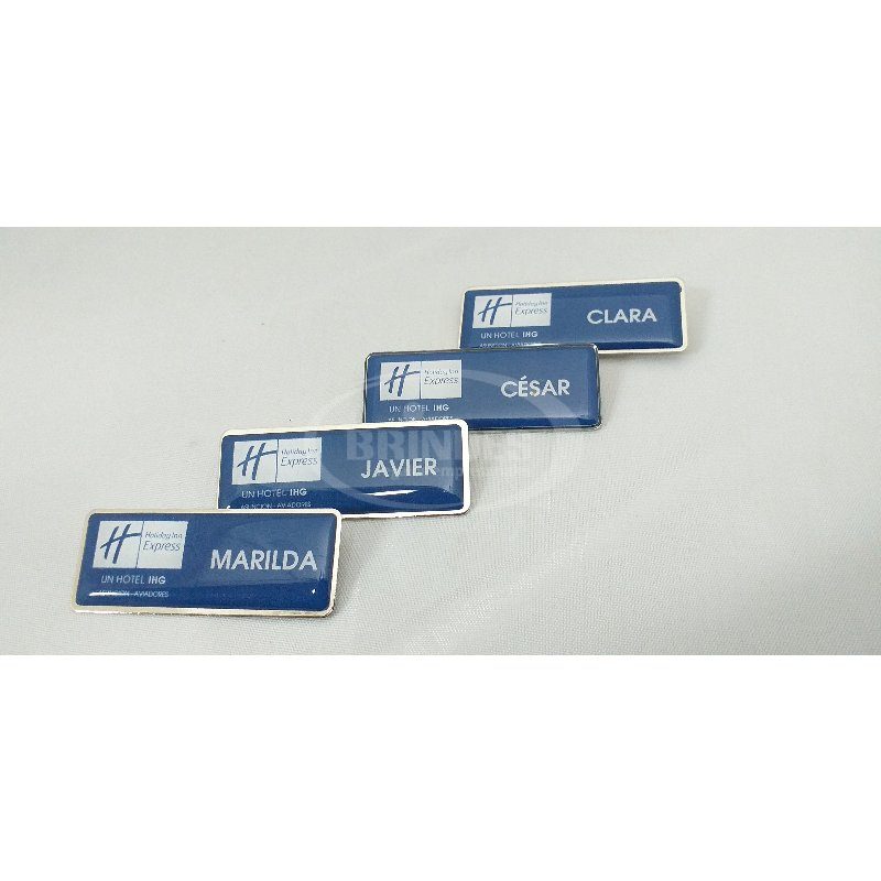 Pin Rectangular Resinado para Campaña