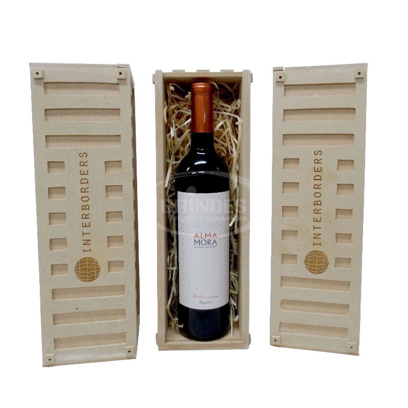 Kit de Vino en MDF con Grabado Láser