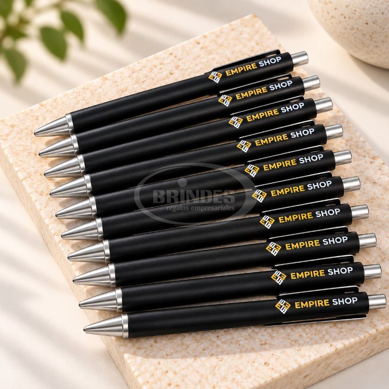 Bolígrafos personalizados con impresión UV para Empire Shop